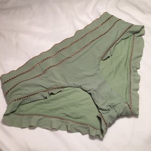La perla green bikini bottoms